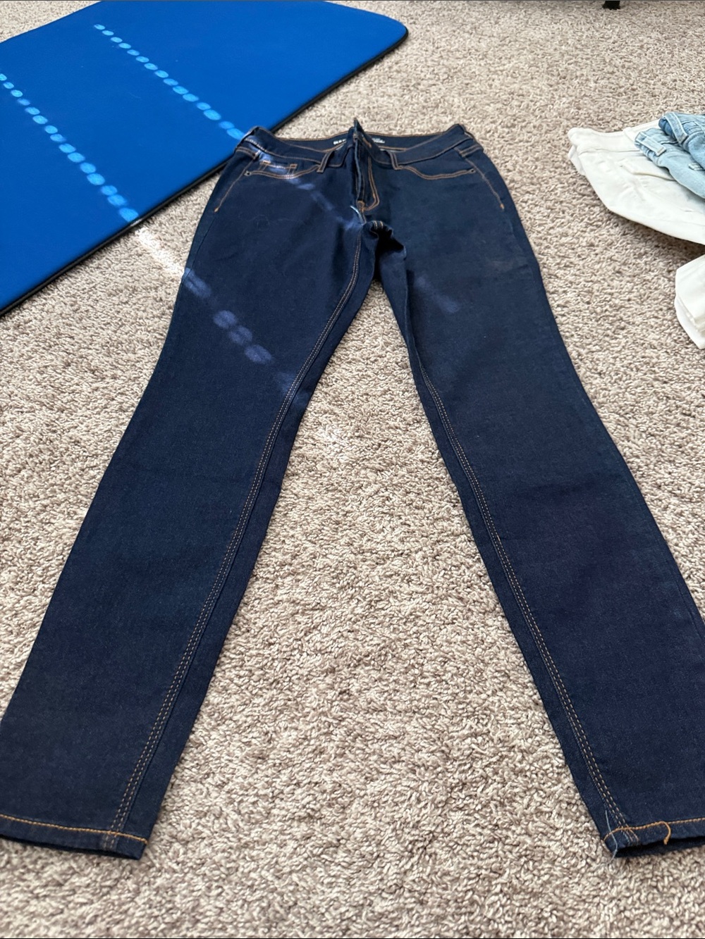 Old Navy Women's Skinny Jeans - Dark Blue